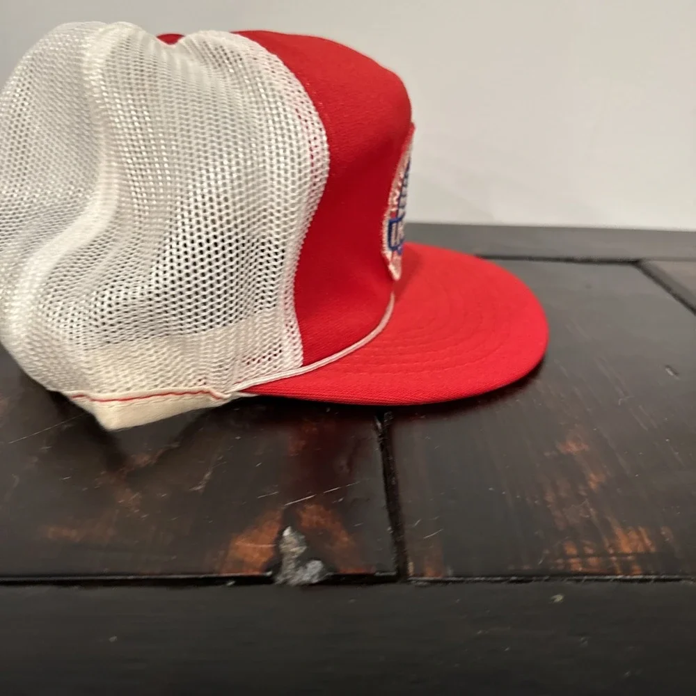Vintage NHRA Racing Snapback Trucker Hat Cap Red W/white Mesh‎ One Size EUC